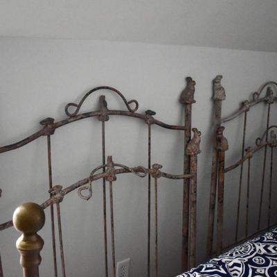 Twin cast iron beds