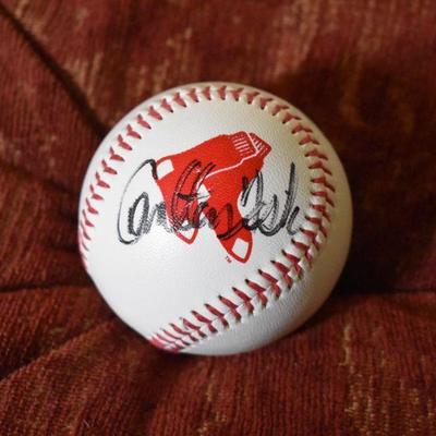 Carlton Fisk signed baseball