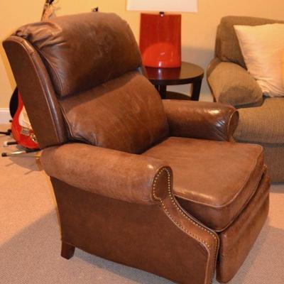 Action Lane leather recliner