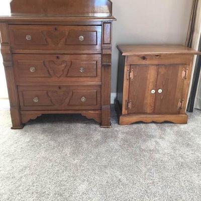 Small Dresser and Cabinet