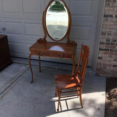 Antique Vanity & Chair