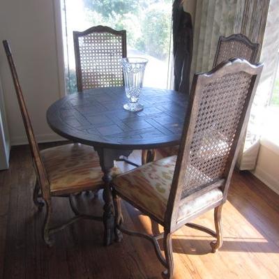 Cane Back Seating With Dining Table 