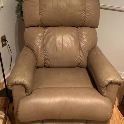 Light tan La Z Boy reclining chair $50
