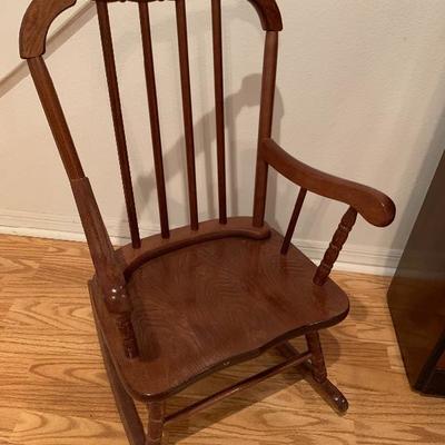 Childâ€™s rocking chair $65