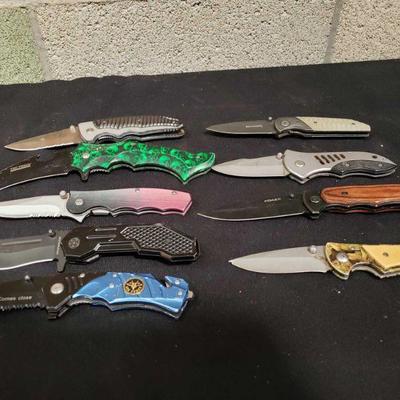 964-9 Pocket Knives, Coast, Browning, Tac-Force, J&J, and More!
Blade Length: 3