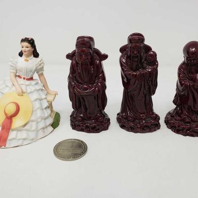 757: 757: Avon Collectable Figurine, Three China Figures and Primm Valley Token
Avon Collectable Figurine, Three China Figures and Primm...
