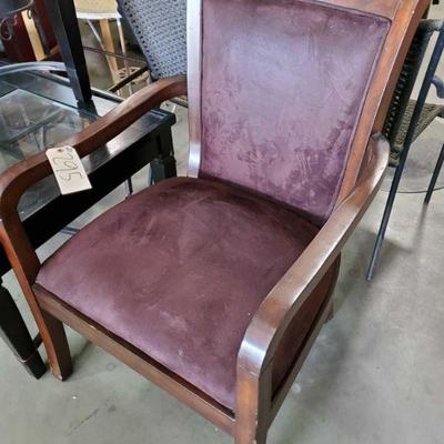 295: Cushioned Dark Brown Wood Chair
Cushioned Dark Brown Wood Chair