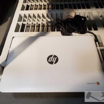 804: White HP Chromebook W/ Charging cable
White HP Chromebook W/ Charging cable