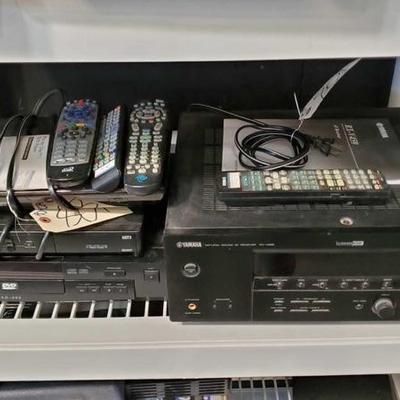 801:Sony Blu-Ray Player, Dish Tv box, APEX Dvd video player and Yamaha AV Receiver
Sony Blu-Ray Player, Dish Tv box, APEX Dvd video...