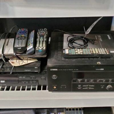 801: Sony Blu-Ray Player, Dish Tv box, APEX Dvd video player and Yamaha AV Receiver
Sony Blu-Ray Player, Dish Tv box, APEX Dvd video...