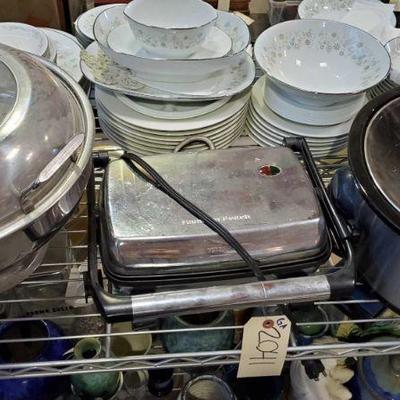 2041-Crock pot, Electric Grill and Food Warmer
Crock pot, Electric Grill and Food Warmer