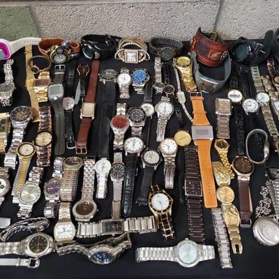 760:760: Over 100 Watches! Various Brands and Styles
Pulsar, Seiko, Guess, Oakly, Festina, Swiss Army, Timex, Elgin, Kish, and Many More