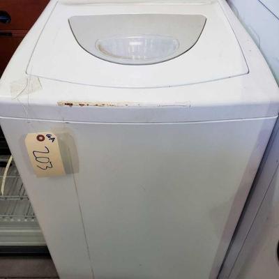 203: Kenmore Washing Machine
Featured here is a Kenmore top loading full capacity washing machine model 4472 is a space saving portable...