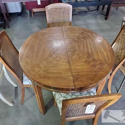 291: Five Piece Wooden Dining Set
Four Cushioned Chairs and Table