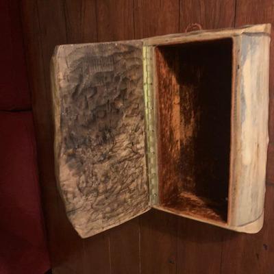 Folk Art Boho Chic- Velvet Lined Gentleman's Box- Reclaimed Pine or Elm