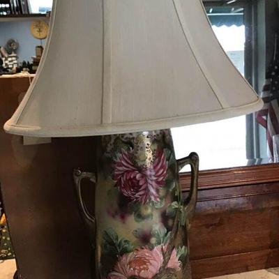Atq Hand-Painted Lamp
