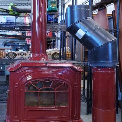 Resolute Acclaim Red Enamel Stove