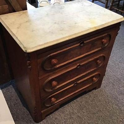 Victorian Marble-Top Washstand
