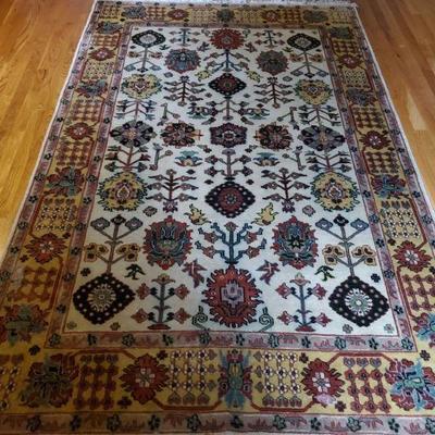 Hand-Knotted Area Rug 60x100