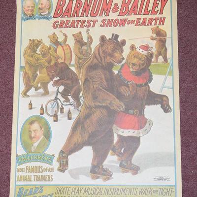 (18) 100th Anniversary Circus Posters - $99 Starting Bid or Buy It Now $450