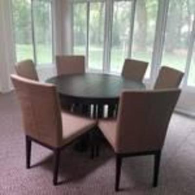 Metal Garden Table and six chairs