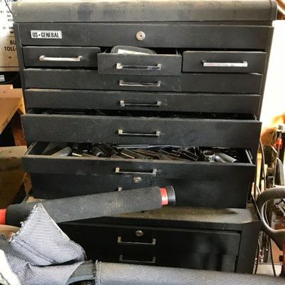 US General Tool Box/Chest filled with tools