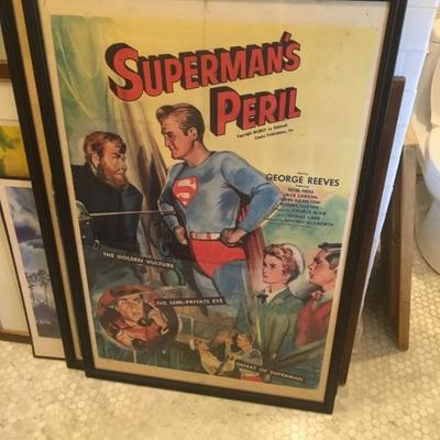 VINTAGE SUPERMAN MOVIE POSTER