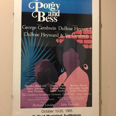 Porgy and Bess framed poster $55
22 X 34