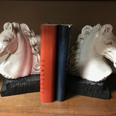 Horse bookends $45