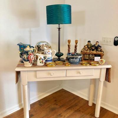 White Entry/Sofa Table w/drawer - $95