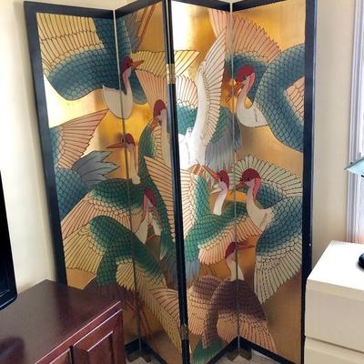2-Sided Painted Room Divider- $675 - (4 Panels @ 16W each 72H)