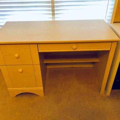 Petite Light Wood Desk - $95 - (43-1/2W  19-1/2D  29H)