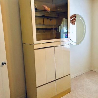 Lacquer Media/Display Cabinet** - (36W  18-1/2D  83H)