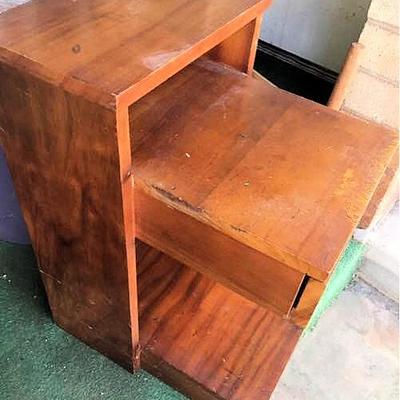 APC139 Vintage Solid Wood Side Table