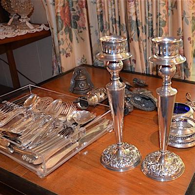 Sterling Silver candleholders 