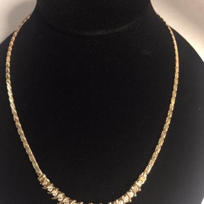 14kt Gold Diamond Necklace