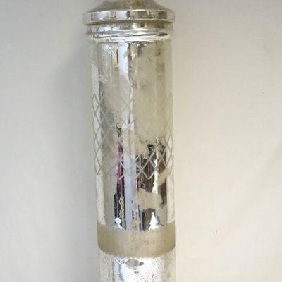 Ethan Allen Mercury Glass Tall Apothecary Jar. Measures 5 1/2