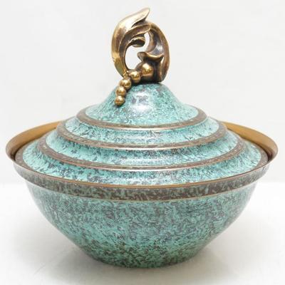 CARL SORENSEN ARTS & CRAFTS BRONZE BOWL