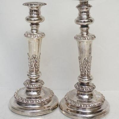 Pair of Silver Candlesticks from Trinity Church in Geneva, New York. Sold when the church on South Main closed their doors. One engraved...
