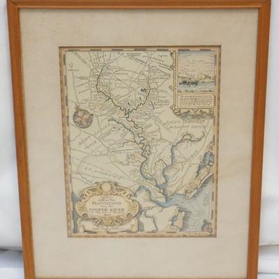 COOPER RIVER PLANTATIONS 1932 MAP STONEY