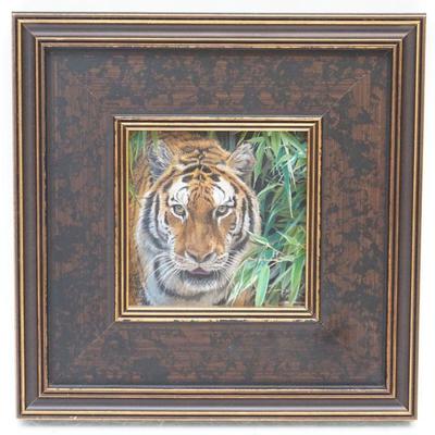 KARLA MANN OIL ON BOARD SERIOUS TROUBLE