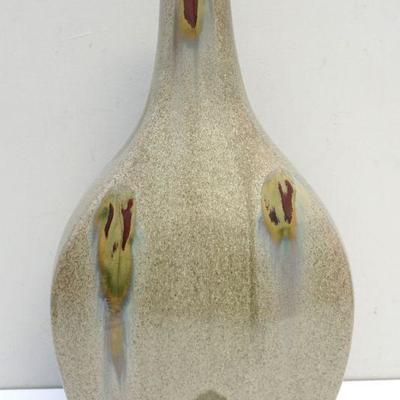 Large Contemporary Modern Art Pottery Vase. Unique glaze combination. Good Condition. Measures 10 1/2