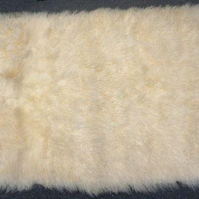 Large Mongolian Lamb Throw / Rug from Fun with Furs in Chicago. Measure 45