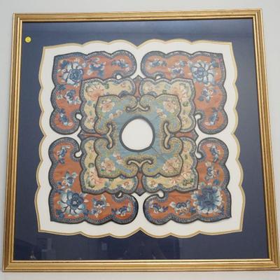 CHINESE ANTIQUE SILK COLLAR - QING DYNASTY