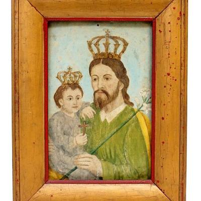ANTIQUE SPANISH COLONIAL RETABLO