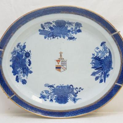 CHINESE EXPORT 1790 FITZHUGH PLATTER