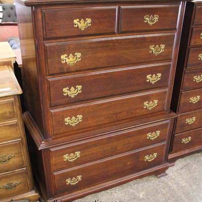  SOLID Mahogany Chest on Chest in the Manner of Henkel Harris Furniture

Auction Estimate $200-$400 â€“ Located Inside 