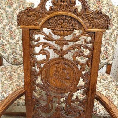  FANTASTIC ANTIQUE Depression Highly Carved Oak 9 Piece Refectory Dining Room Set

Auction Estimate $750-$1500 â€“ Located Inside 