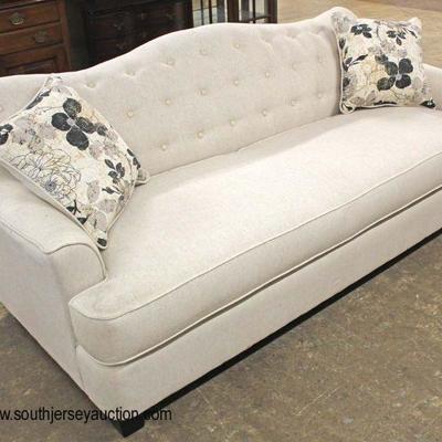  NEW 3 Piece “Serta” Upholstered Button Tufted Decorator Sofa, Loveseat and Chaise with Decorator Pillows – may be offered separate...