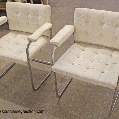  PAIR of Modern Design Button Tufted Arm Chairs

Auction Estimate $200-$400 â€“ Located Inside 